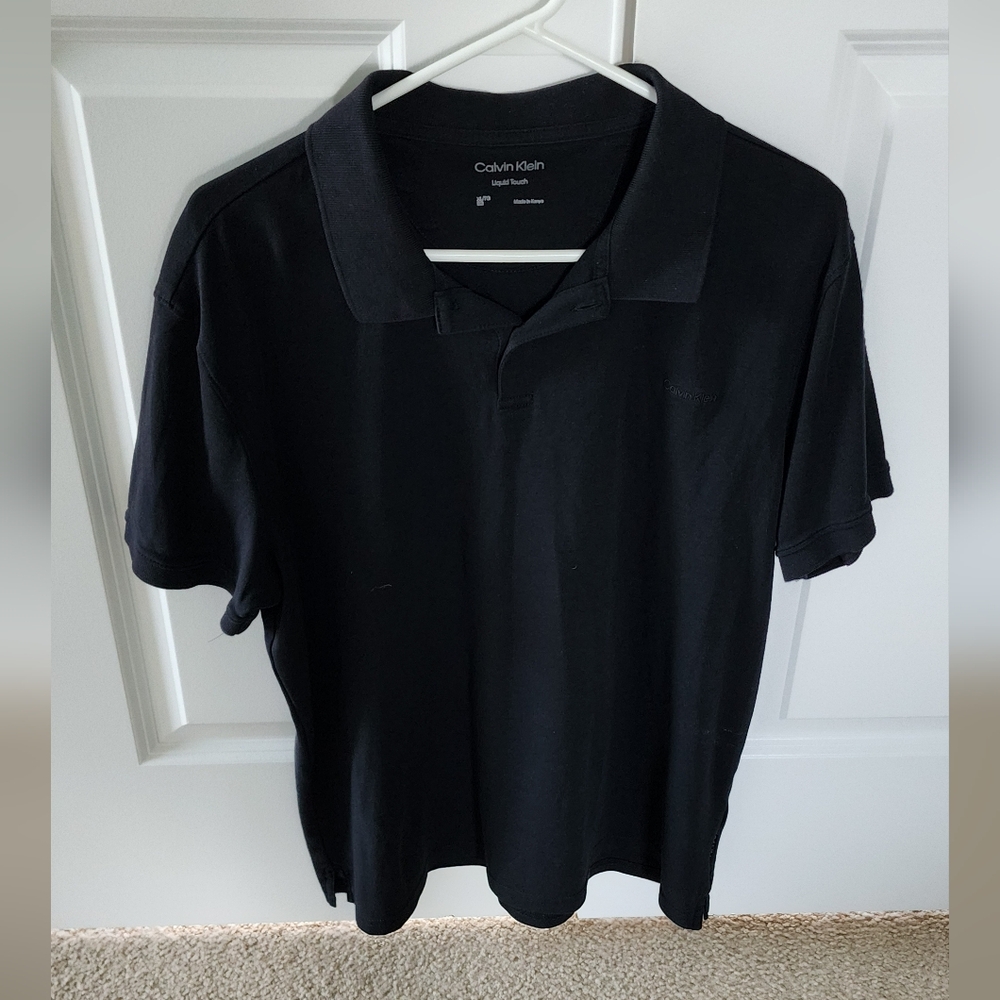 Calvin Klein Liquid Touch black polo XL